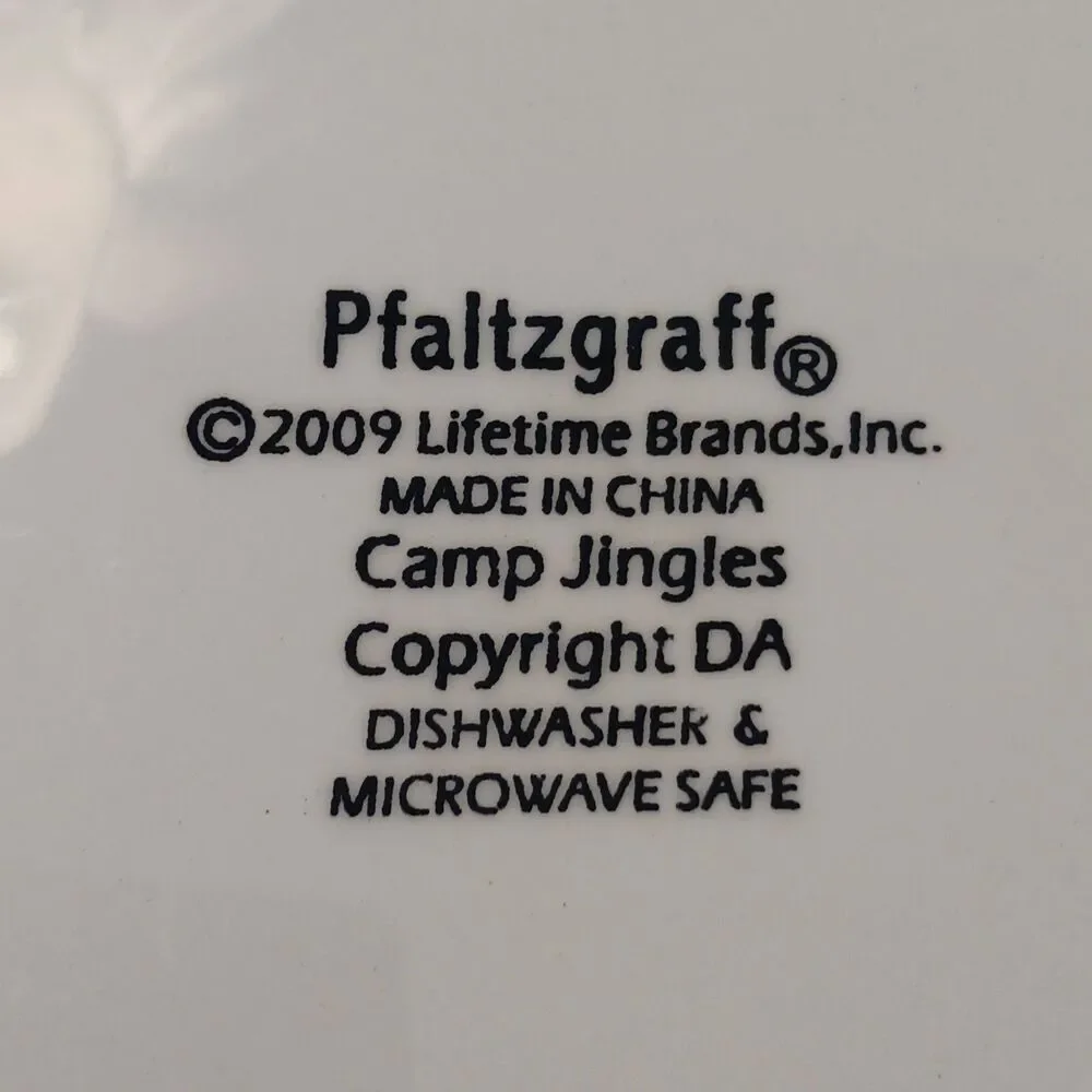 2009 PFALTZGRAFFE CAMP JINGLES 12'' MULTI PANEL CERAMIC BOWL